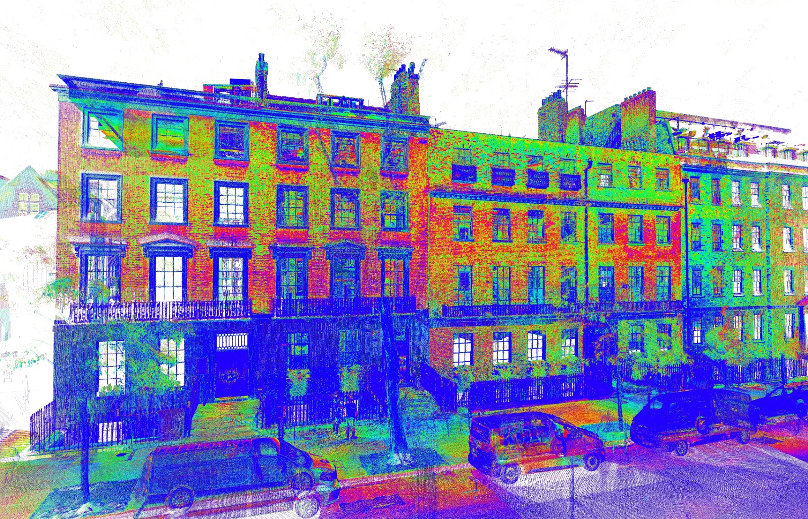 3D Point Cloud Scan - Rear Street View