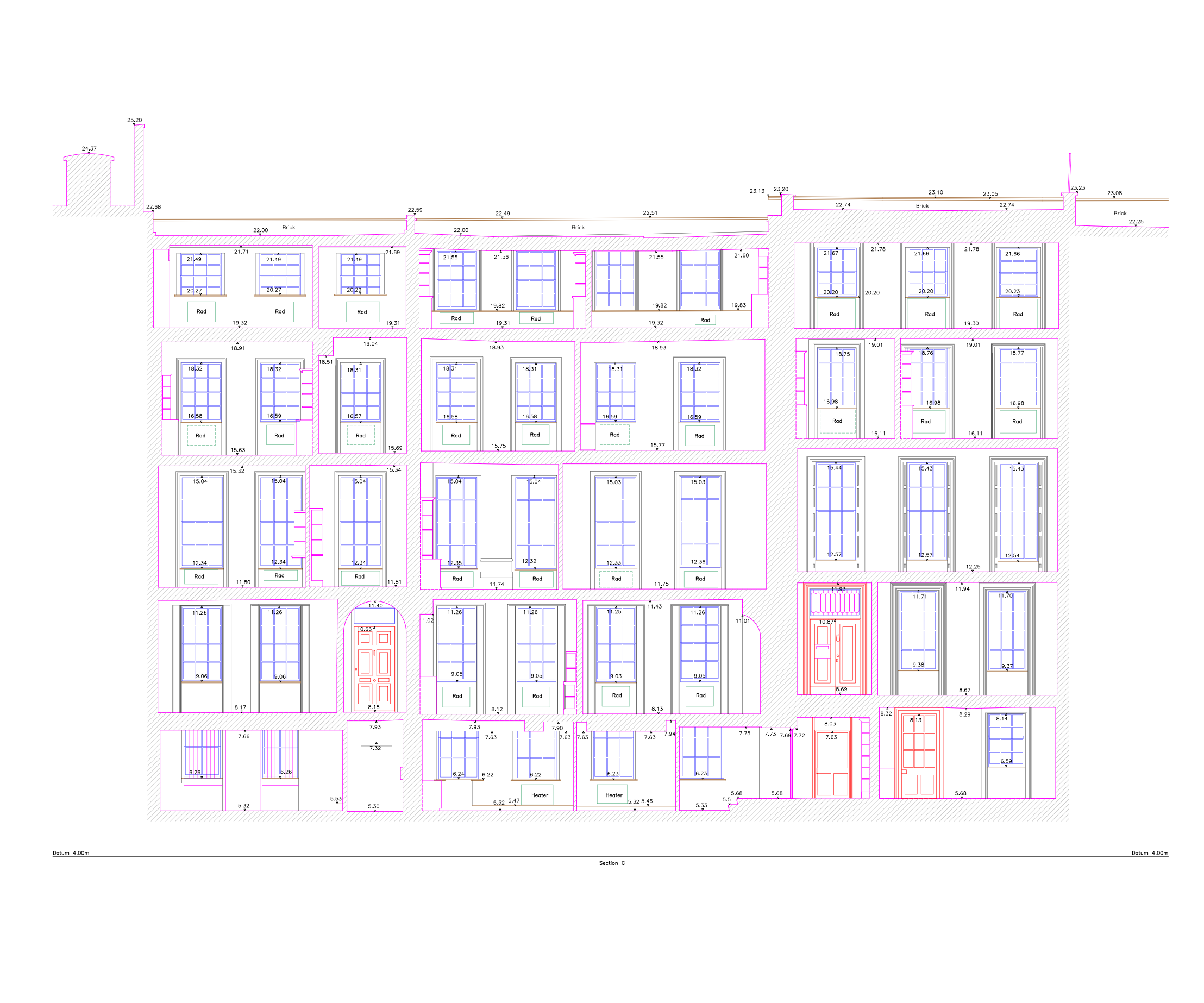 Section C CAD Drawing