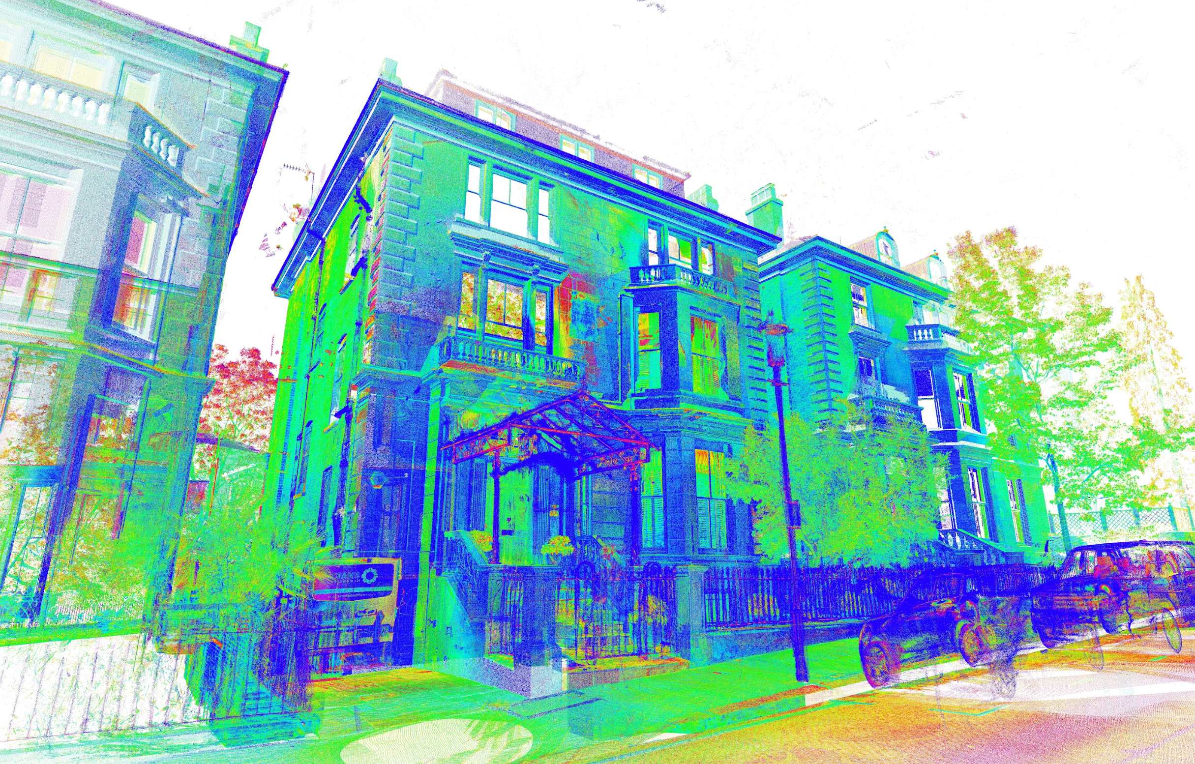 Scott working on data processing